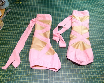 Knee High -Boot Cover Ballet Slipper for Ice or Roller Skates