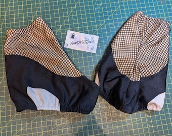 Custom High Heel Boot Covers for ice skating with Sock & Fishnet