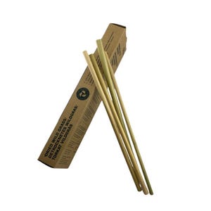 Straws / Natural and Handmade /Firm & Non Soggy / Biodegradable Compostable  Disposable / Hot and Cold friendly.