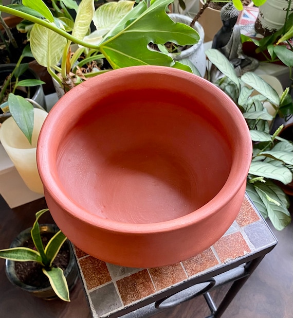 Terracotta / Clay Cooking and Serving Pot. Hand Made, Unglazed