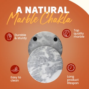 Marble Trivet. Rolling Bread, Roti, Naan. Cheese & Charcuterie board. 100 % Pure Marble. 10 Inch diameter