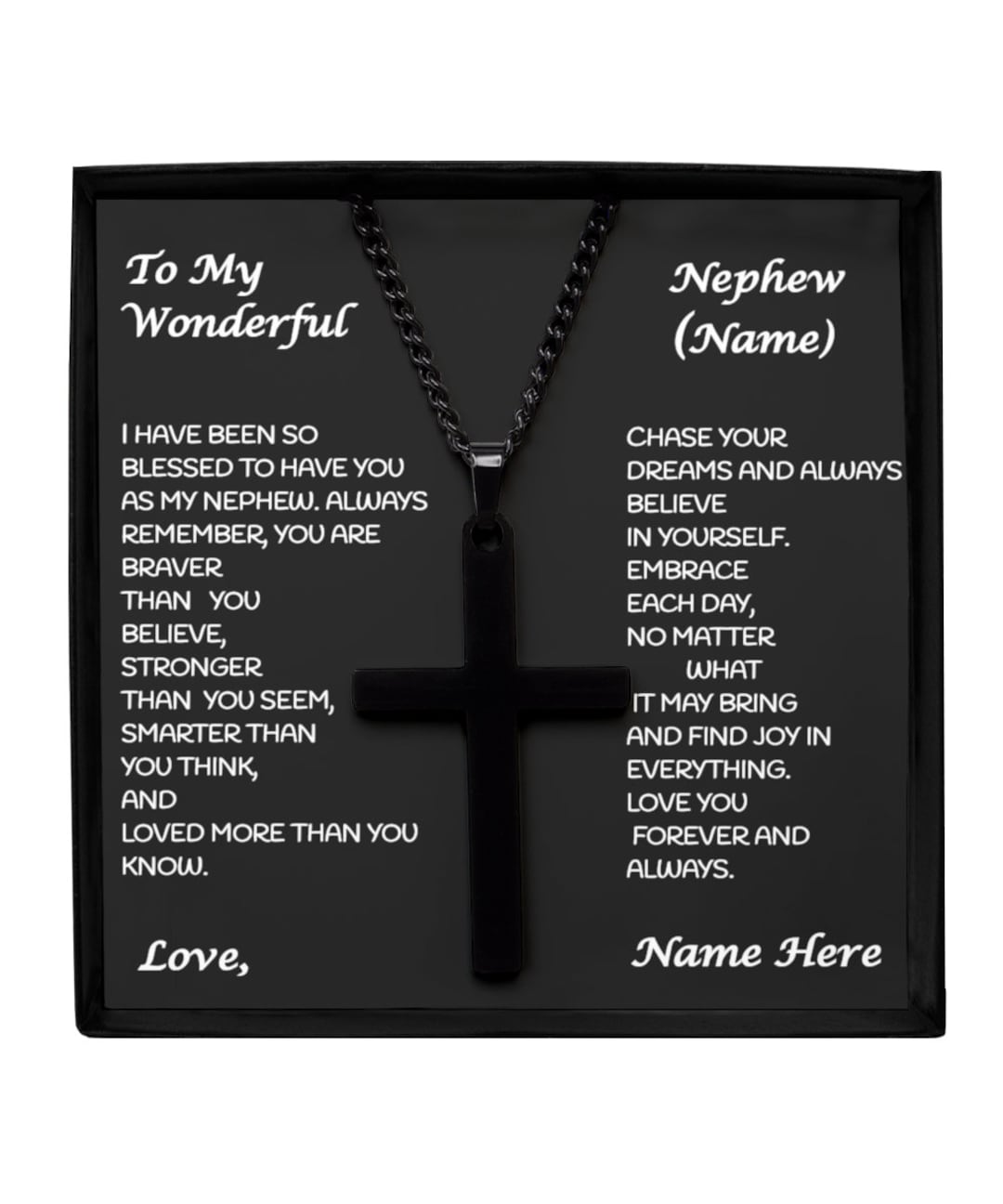 Nephew Necklace, Nephew Gift, Nephew Birthday, Nephew Gifts, Gift for Nephew, to My Nephew