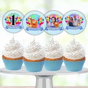 Ms. Rachel Birthday Cupcake Toppers: Editable Party Decor (Canva Digital Download)
