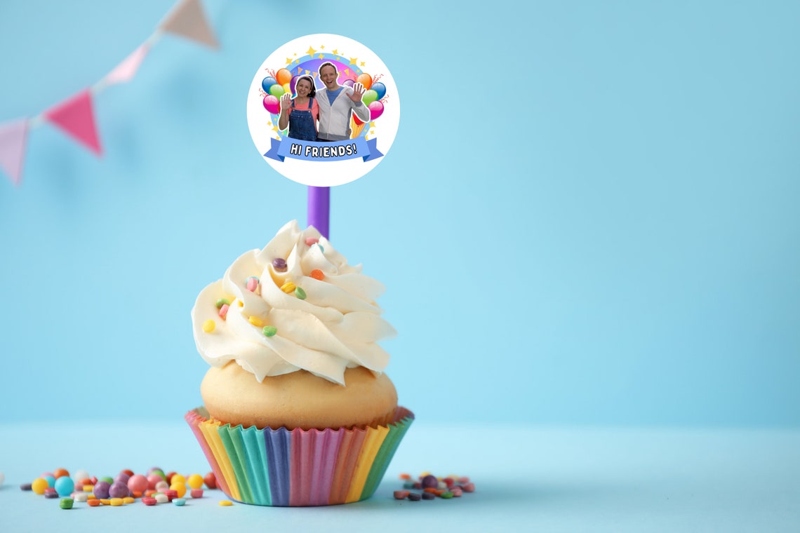 Ms. Rachel Birthday Themed Cupcake Toppers Template: Easy, Editable ...