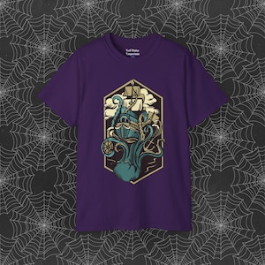 Kraken Tee Shirt, Octopus Unisex T-Shirt, Nautical Sea Monster Shirt, Ocean Creature Gift, Mythical Kraken Top, Pirate Theme Tee, Squid
