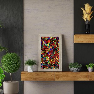 Abstract Art Print: Colorful Fine Art (5x7 Matted)