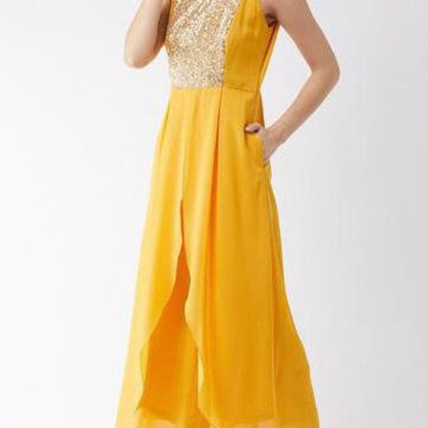 Yellow Jumpsuit Etsy