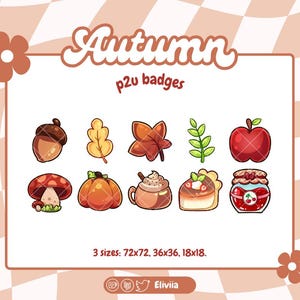 10 Cozy Autumn | Twitch Sub | Bit Badges | Discord |