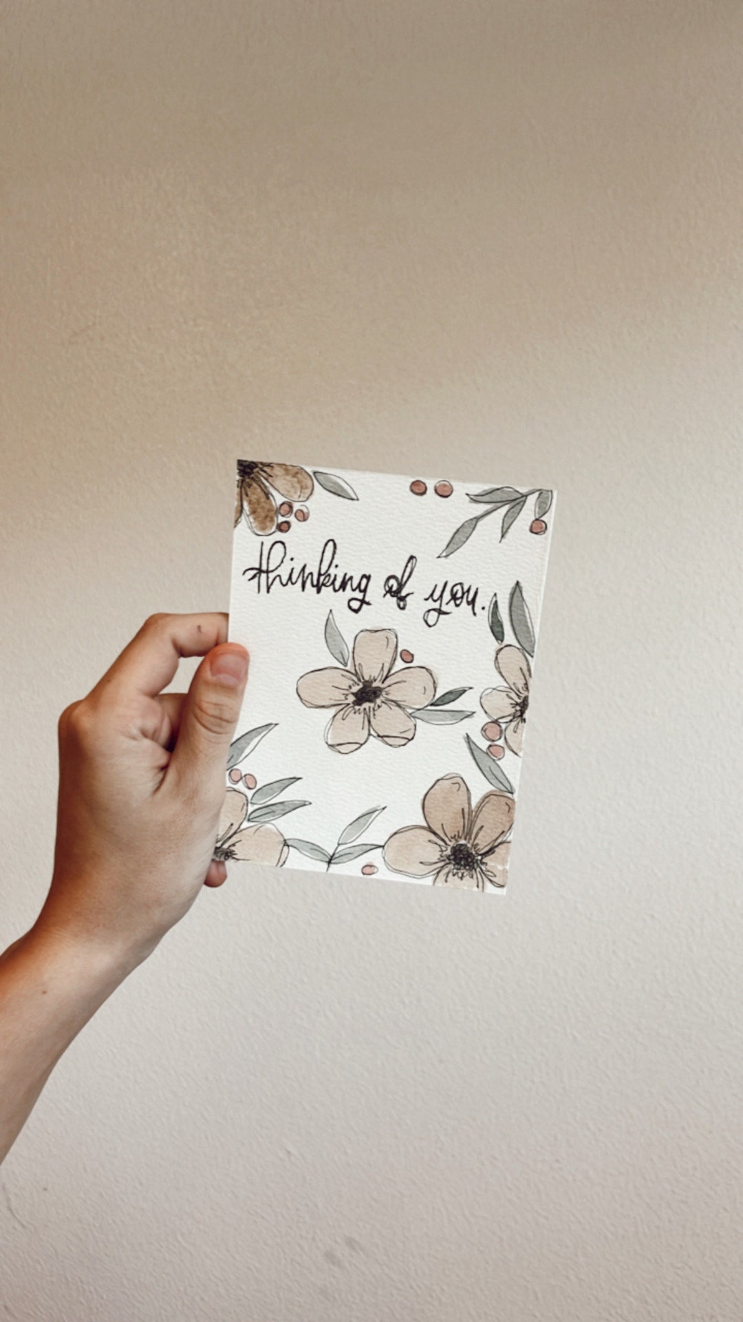 Thinking of You Floral Card | Thinking of You Card | Card | Hand ...