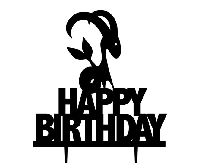 Capricorn cake topper, zodiac cake topper, taurus birthday cake topper, Capricorn toppers, zodiac party supplies, zodiac topper