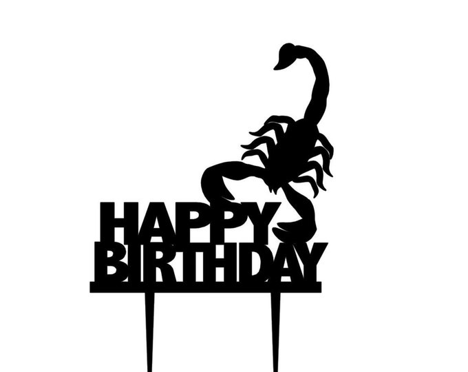 Scorpion cake topper, scorpion birthday cake topper, Scorpio cake topper, Scorpio birthday cake topper, scorpion topper, Scorpio topper