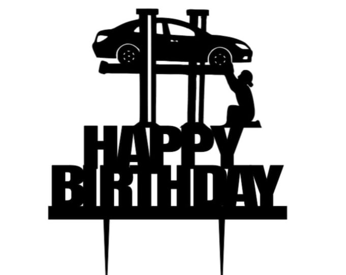 Mechanic cake topper, Mechanic birthday cake topper, Car mechanic cake topper, Car mechanic birthday cake topper, Mechanic topper, Mechanic