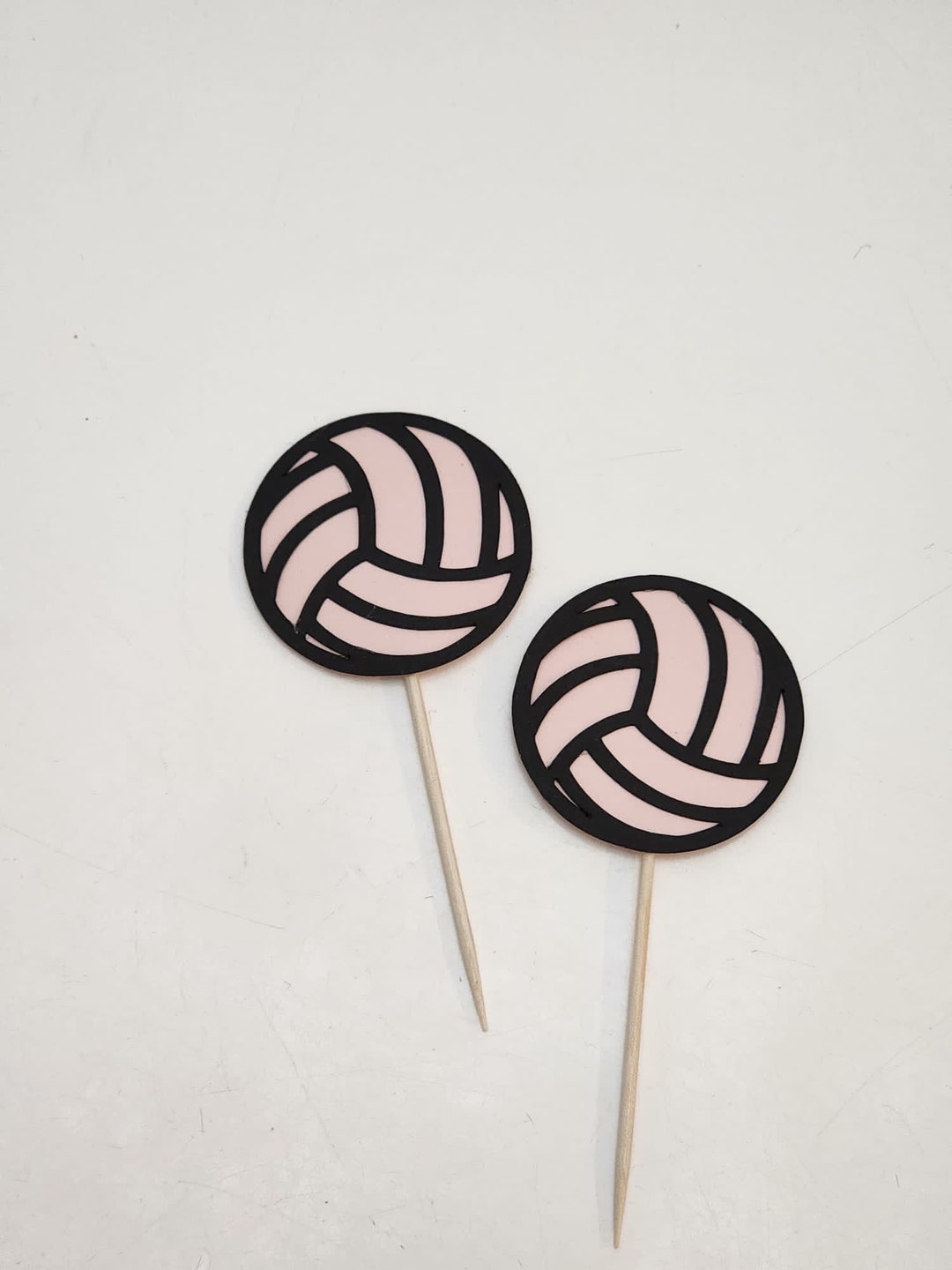 Volleyball Cupcake Toppers Volleyball Toppers Voleibol Etsy