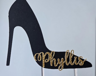 High Heel Cake Topper: Fashionista Birthday Party Decor