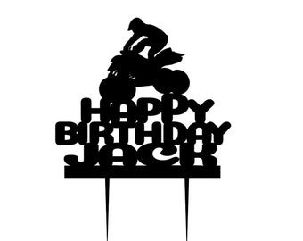 ATV Cake Topper: Four Wheeler Birthday Party Decor