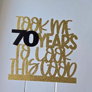70 cake topper, 70th birthday cake topper, 70th birthday cake decor, seventieth birthday cake topper, seventy cake topper