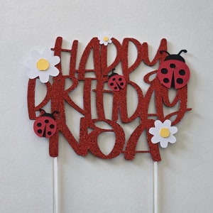 Ladybug cake topper, ladybug birthday cake topper, ladybug topper, ladybug cake toppers, lady bug theme cake topper, ladybug party decor