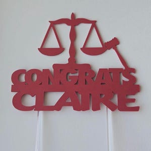 Lawyer Cake Topper, Law School Grad Cake Topper, Law School Cake Topper, Lawyer Birthday Cake ...