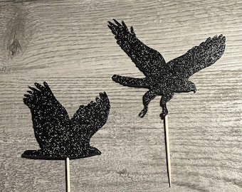 Eagle Cupcake Toppers - Set of 12