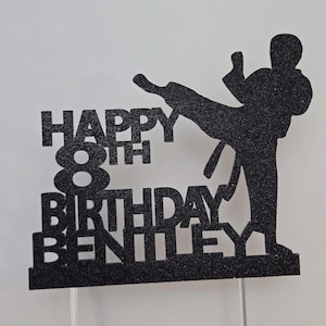Karate cake topper, karate birthday cake topper, karate topper, martial arts cake topper, boy karate topper, boy karate cake topper