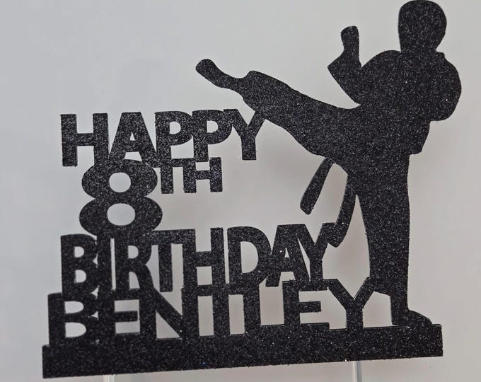 Karate cake topper, karate birthday cake topper, karate topper, martial arts cake topper, boy karate topper, boy karate cake topper