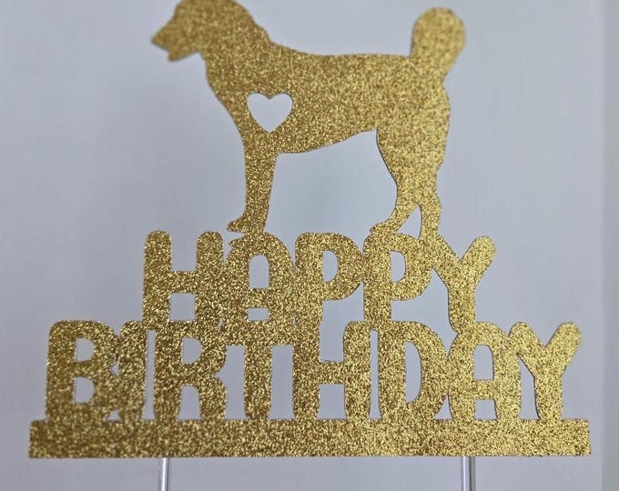 Husky Birthday Cake Topper: Custom Paper Party Decoration