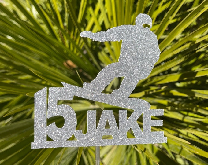 Snow boarding cake topper, snowboarding cake topper, snowboarder cake topper, snowboarder birthday cake topper, snowboarding topper