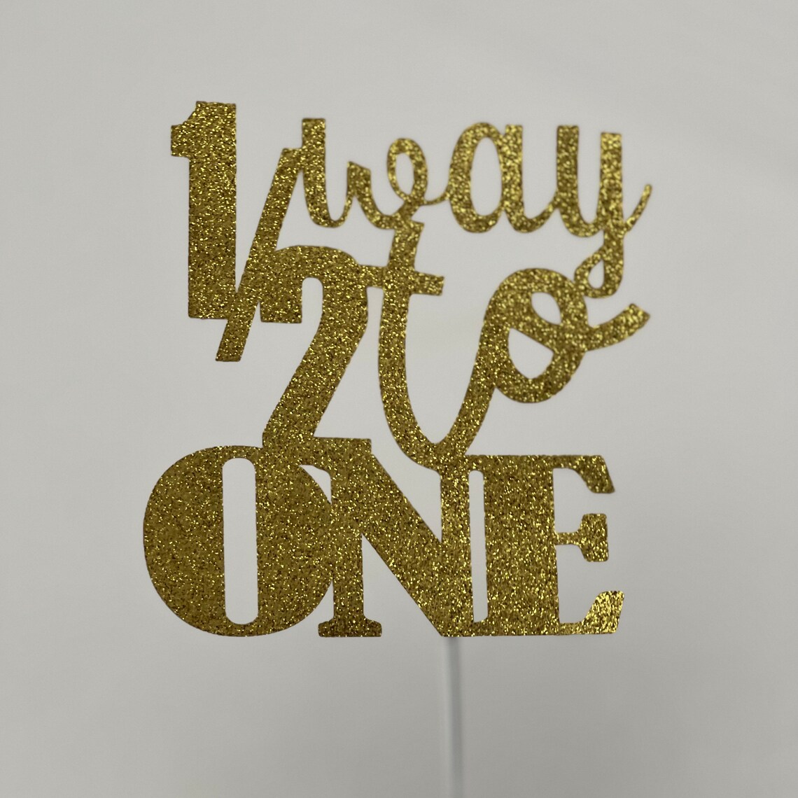 Half Birthday Cake Topper 1/2 Birthday Cake Topper 6 Months Etsy