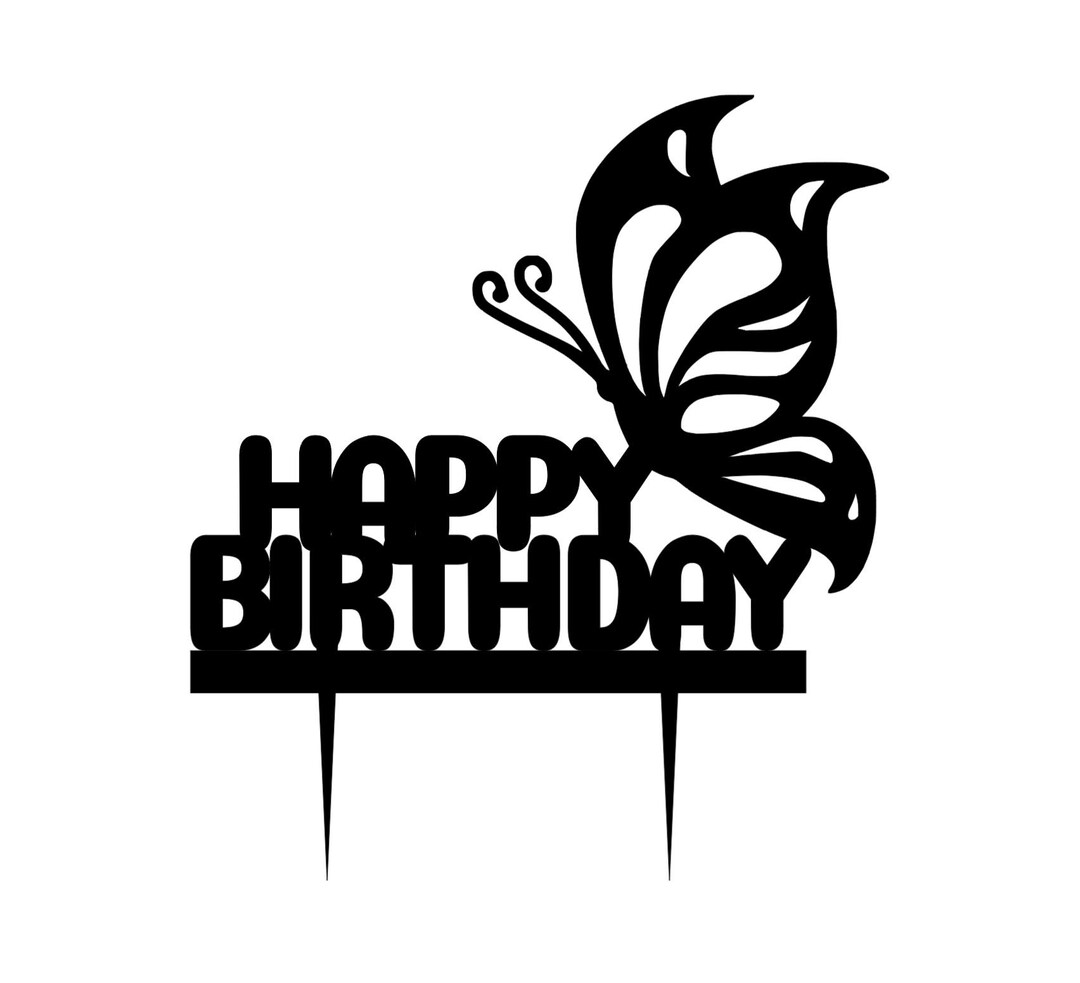 Butterfly Cake Topper, Butterfly Birthday Cake Topper, Butterfly Topper, Pretty Butterfly Cake
