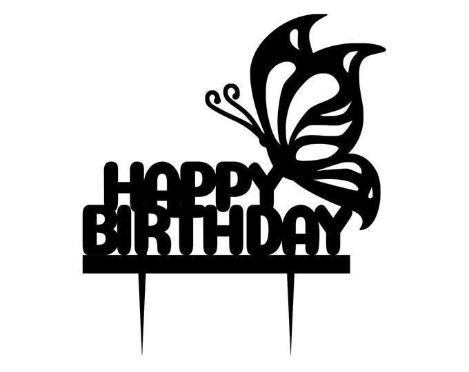 Butterfly cake topper, Butterfly birthday cake topper, Butterfly topper, Pretty butterfly cake topper, Girly cake topper, Butterfly toppers
