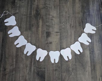 Tooth Banner: First Tooth Party Garland