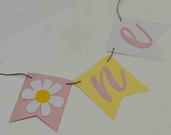 Daisy banner, flower banner, daisy flower banner, summer flower banner, spring flower banner, one banner, flower one banner
