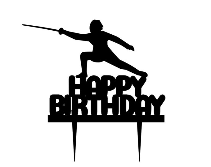 Fencing cake topper, Fence cake topper, Fencing birthday cake topper, Fence birthday cake topper, Fencing cupcake toppers, fencing confetti