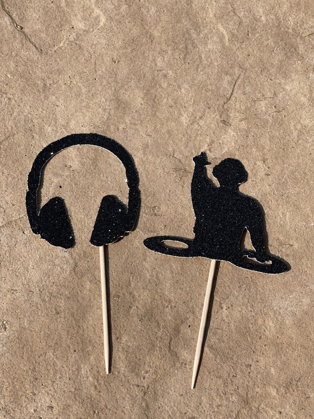 Dj Cupcake Toppers, Dj Toppers, Dj Cake Toppers, Headphone Cupcake