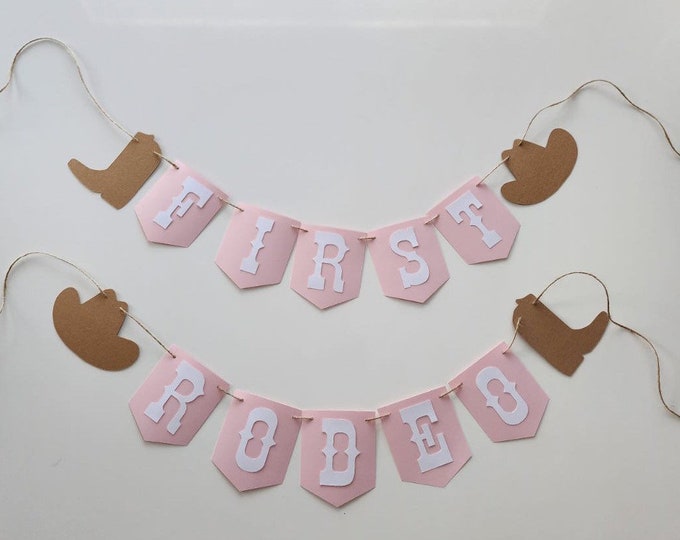 Cowboy banner, cowgirl banner, cowgirl theme banner, first rodeo banner, cowgirl boot banner, cowgirl hanging banner