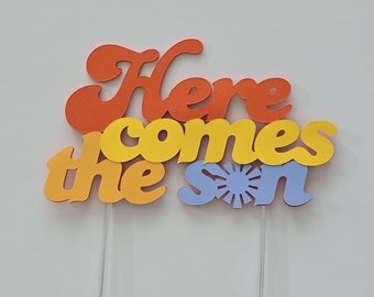 Here Comes The Son Cake Topper: Sunshine Baby Shower Decor