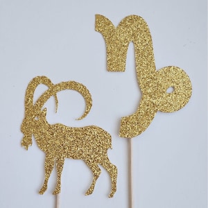Capricorn cupcake toppers, capricorn toppers, zodiac toppers, zodiac cucpake toppers, astrology cucpake toppers, 12 toppers