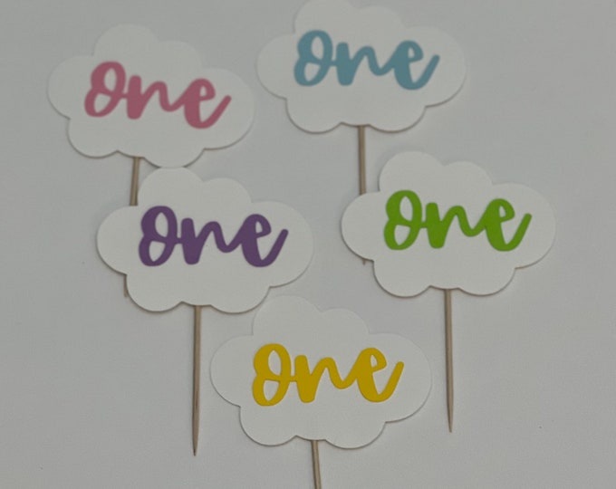 Cloud cupcake toppers, Cloud toppers, Cloud nine cupcake toppers, Cloud toppers, Cloud cake toppers, cloud confetti, Cloud nine toppers,