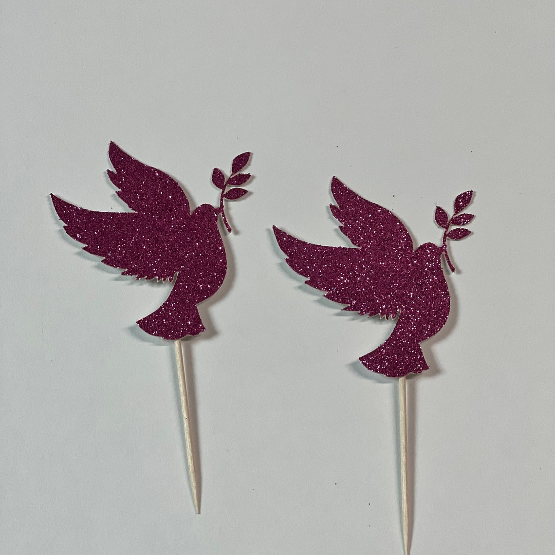 Dove Cupcake Toppers Dove Toppers Dove Cake Toppers Wedding Etsy