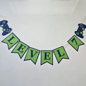 Gamer banner, gamer birthday banner, gaming banner, gaming birthday banner, controller birthday banner, level up birthday banner