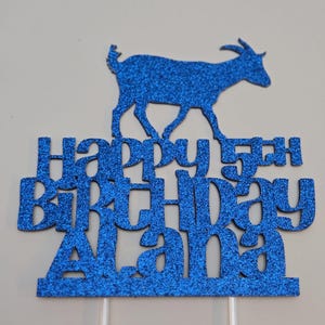 Goat cake topper, goat topper, goat birthday cake topper, goat toppers, goat party decorations, goat party decor