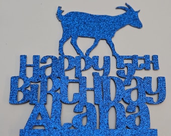 Goat cake topper, goat topper, goat birthday cake topper, goat toppers, goat party decorations, goat party decor