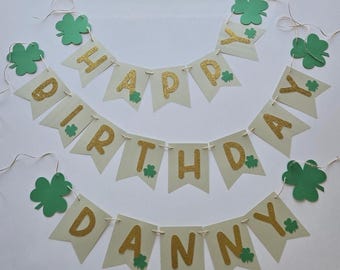 St Patricks one banner, clover one banner, St Patricks first birthday banner, shamrock banner, clover banner , Im one banner, St patty first