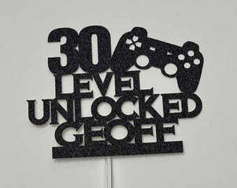 Gaming cake topper, gaming birthday cake topper, gamer cake topper, gamer birthday cake topper, controller cake topper, controller birthday