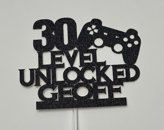 Gaming cake topper, gaming birthday cake topper, gamer cake topper, gamer birthday cake topper, controller cake topper, controller birthday