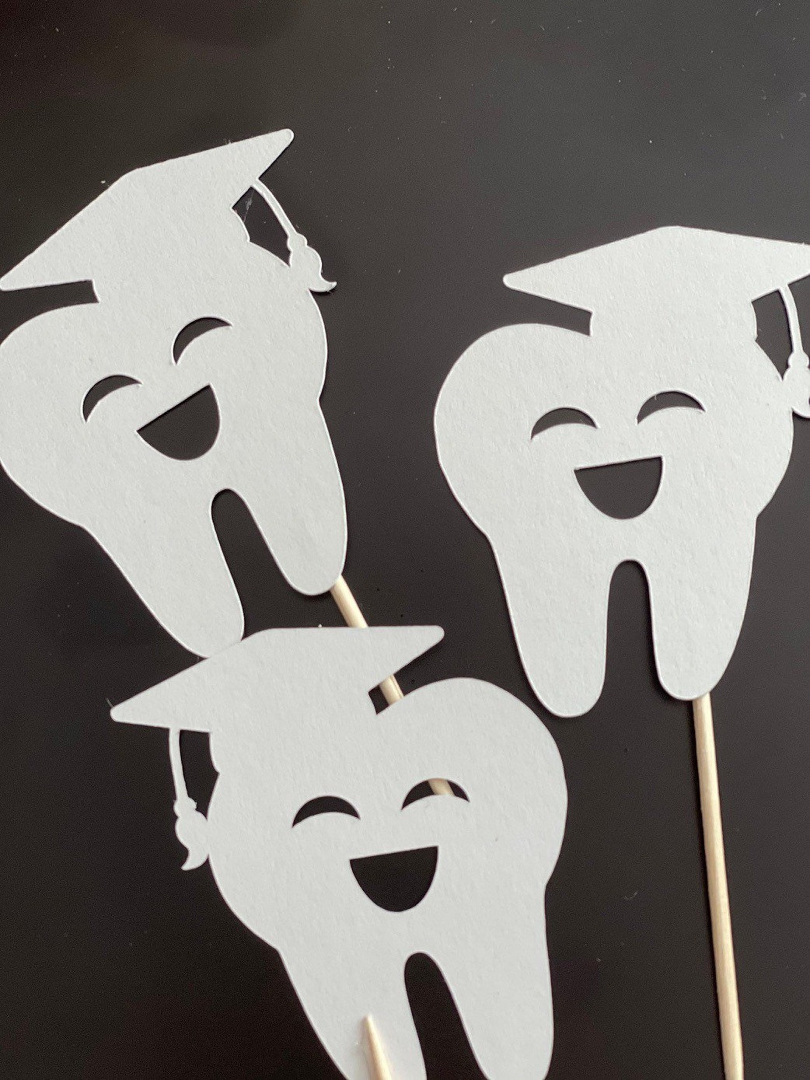 Dental Graduation Cupcake Toppers Dental Grad Cupcake Etsy