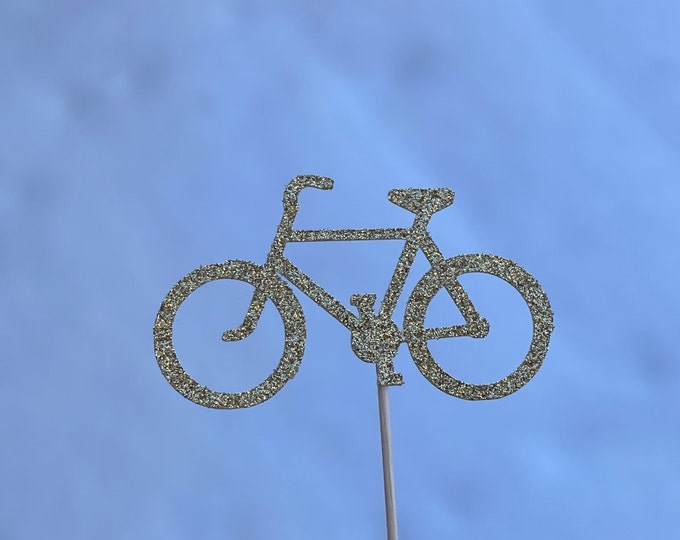 Bicycle cupcake toppers, bike cupcake toppers, cyclist cupcake toppers, bike toppers, bicycle toppers, Bicycle party supplies