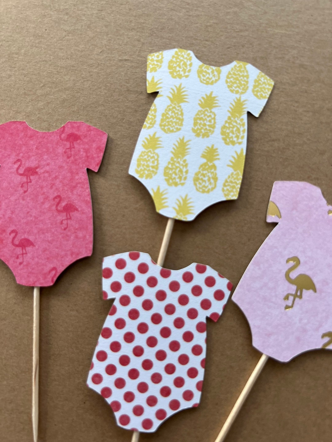 Onesie Cupcake Toppers, Onesie Toppers, Baby Onesie Toppers, Baby ...