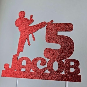 Karate cake topper, karate birthday cake topper, karate topper, martial arts cake topper, boy karate topper, boy karate cake topper