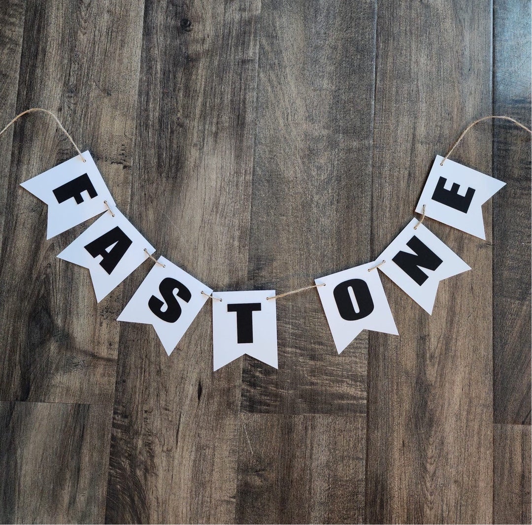 Fast One Designs Fast One Banner: Race Car Birthday Party Decor - Etsy